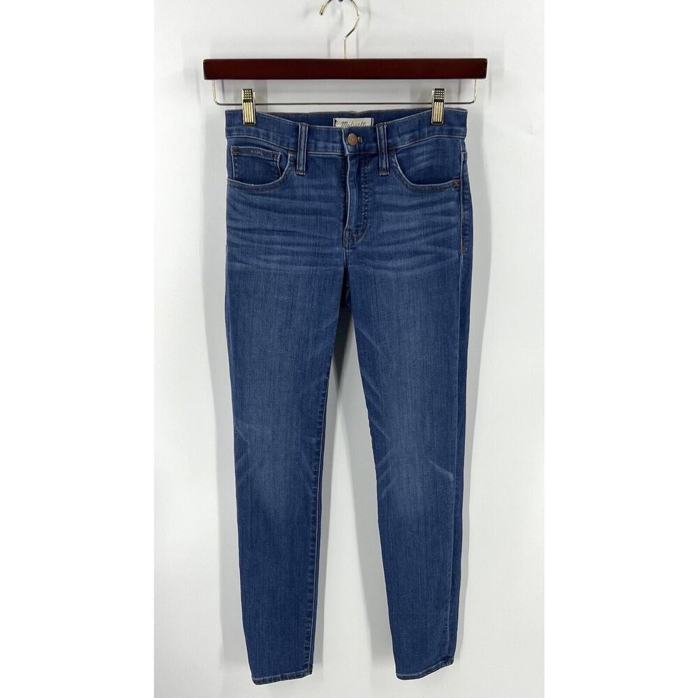 Madewell High Rise 9 Inch Skinny Jeans Womens Size 26 Blue Denim Stretch